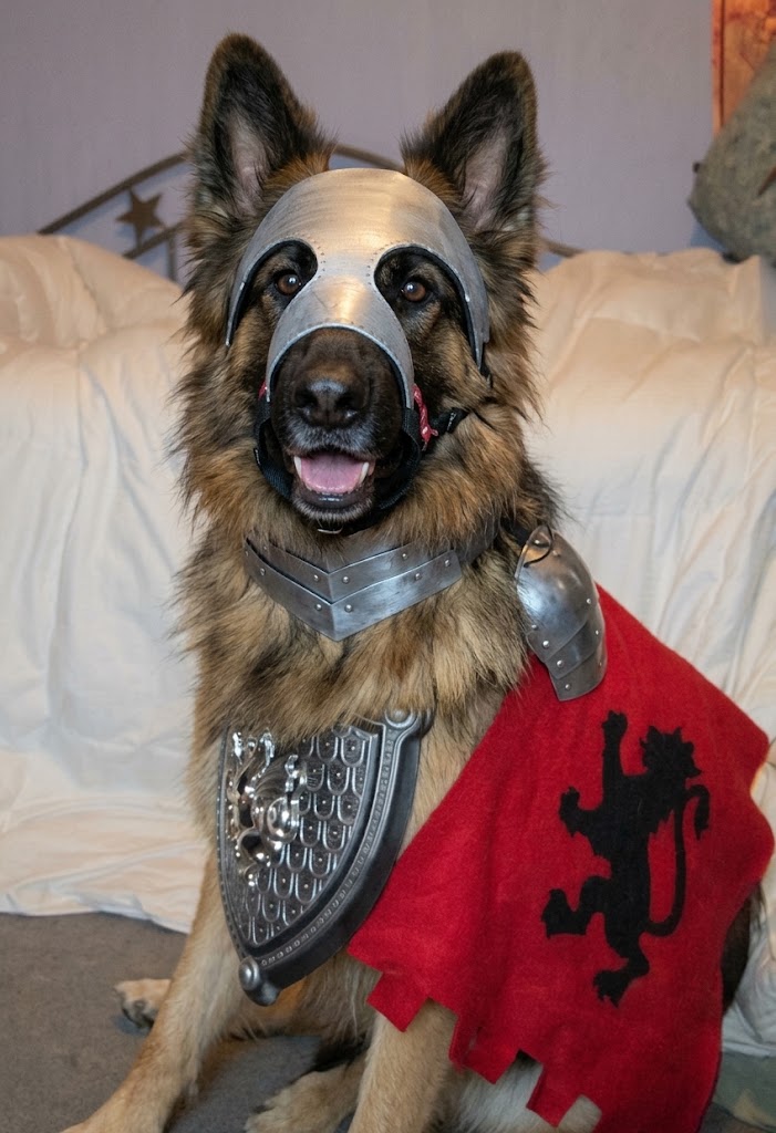 AI-generated image of Hera in medieval knight's armour